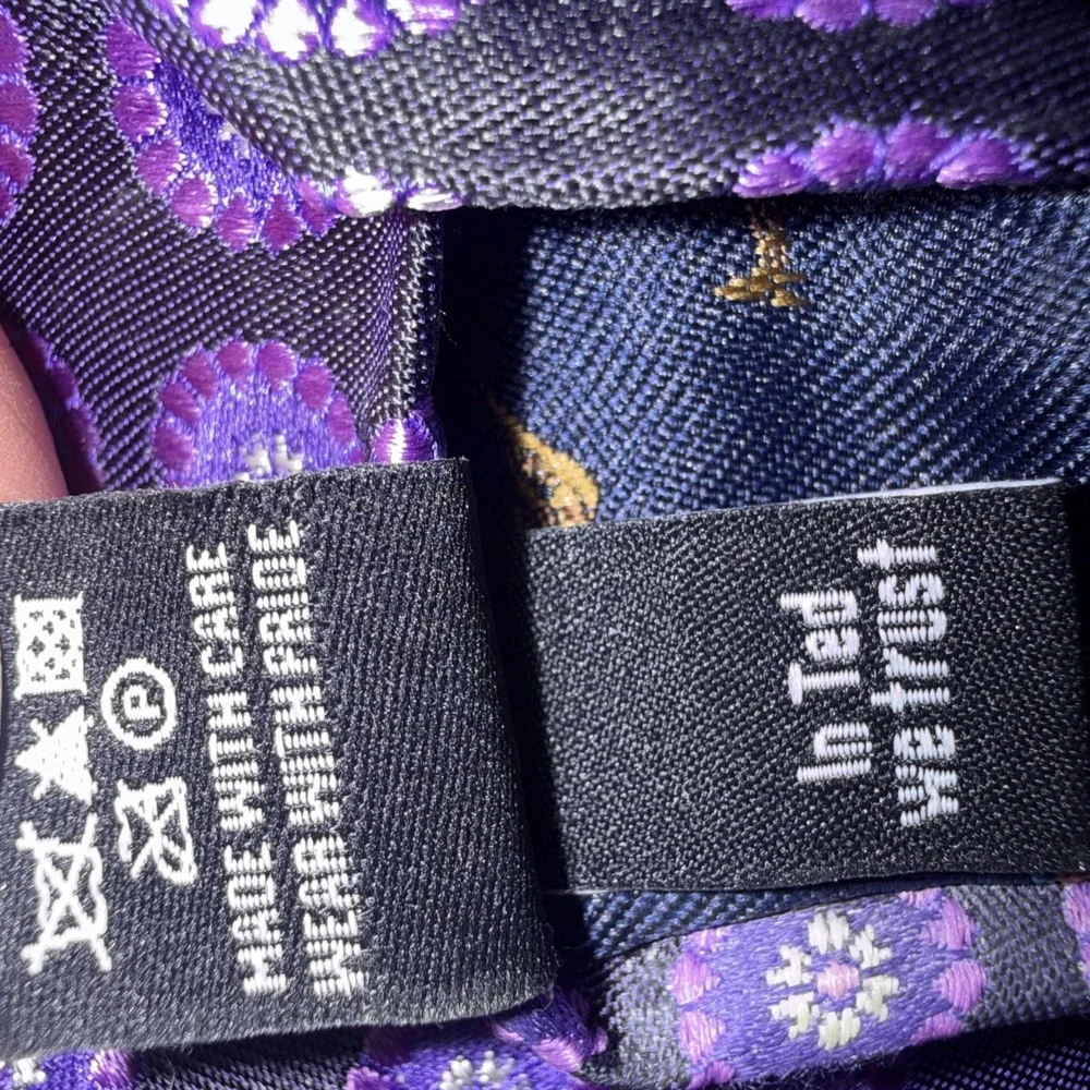 Ted Baker London Men's Silk Purple 3